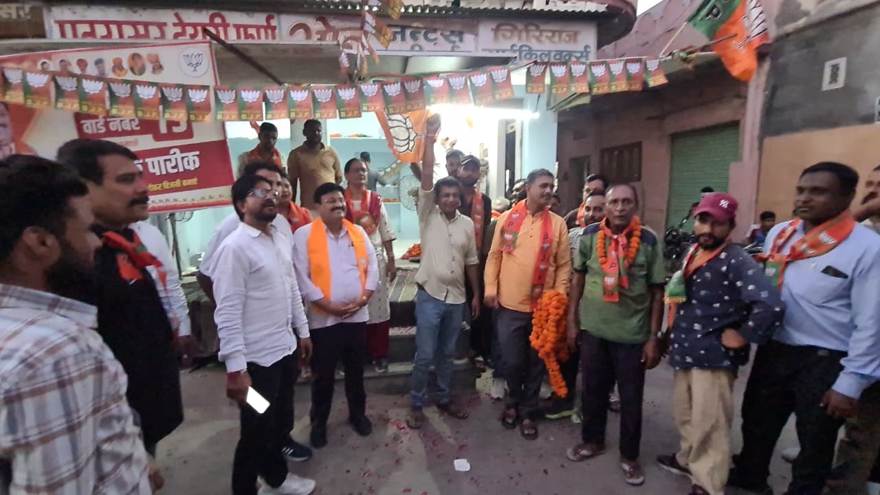 भाजपा प्रत्याशी दीपक पारीक के चुनाव कार्यालय का उद्घाटन…